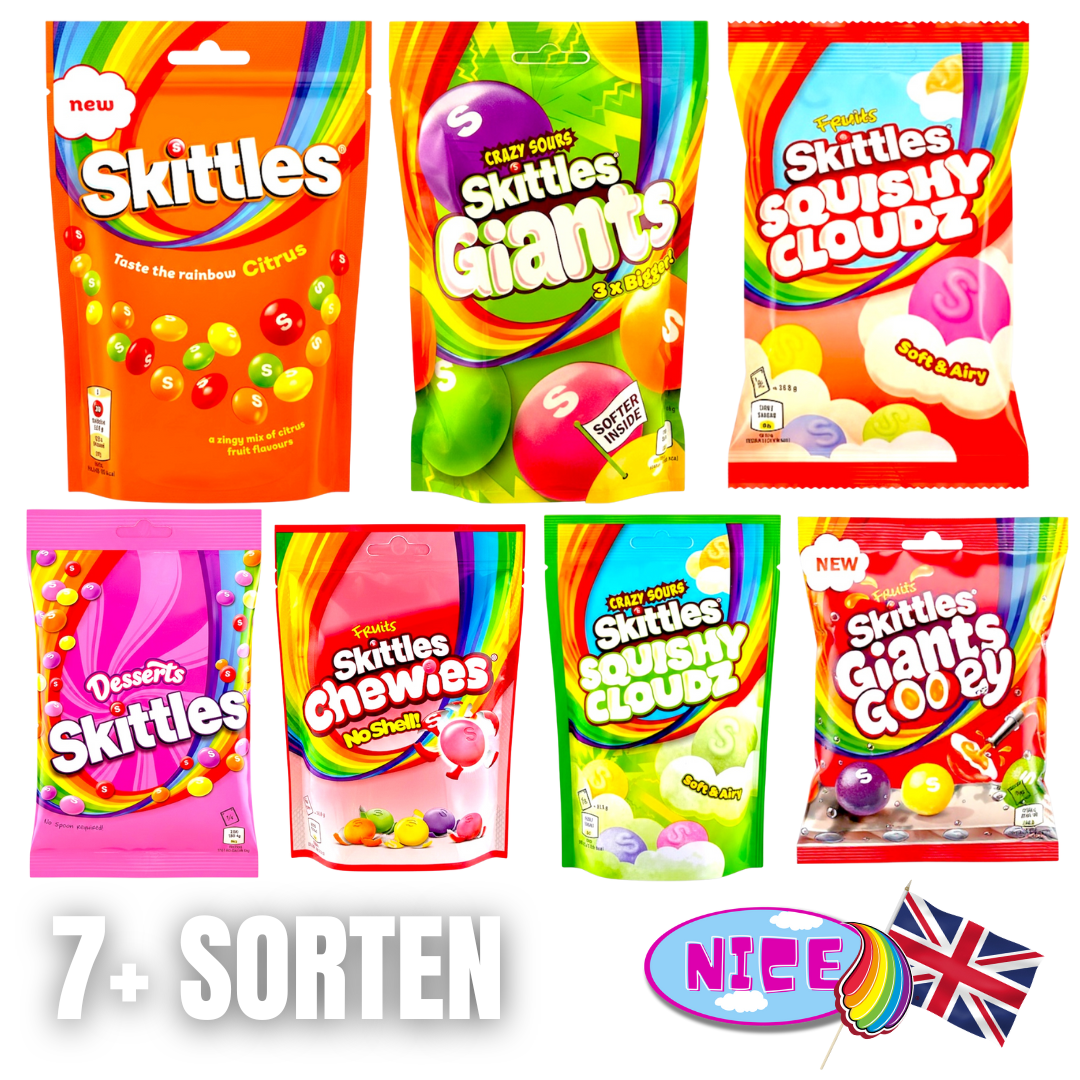 Original UK Skittles Exklusive Sorten