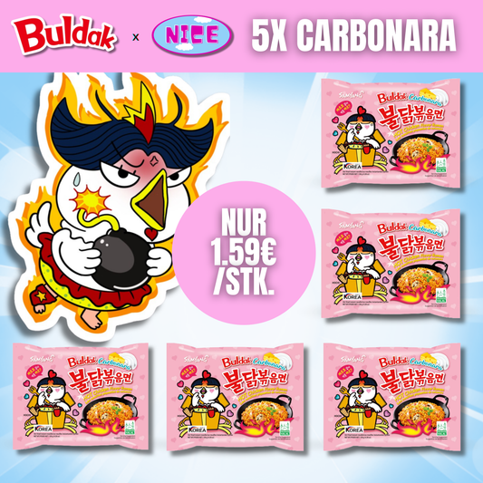 5x Buldak Carbonara Ramen