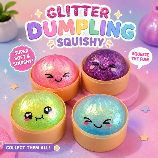 Glitzernde Dumpling Squishy (5.5cm)