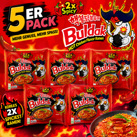 5x Samyang Buldak 2x Spicy Ramen (EXTREM SCHARF)