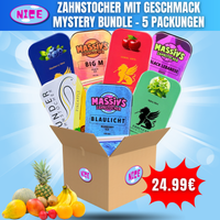 Zahnstocher mit Geschmack Bundle (5 verschiedene Packungen)