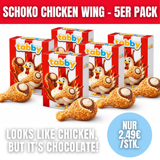 5x Tabby's Chicken Wing Chocolate