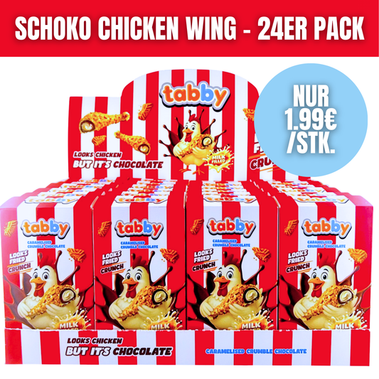 24x Tabby's Chicken Wing Chocolate