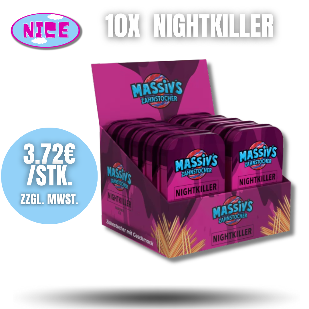 Massiv's Zahnstocher 10 Stück Display