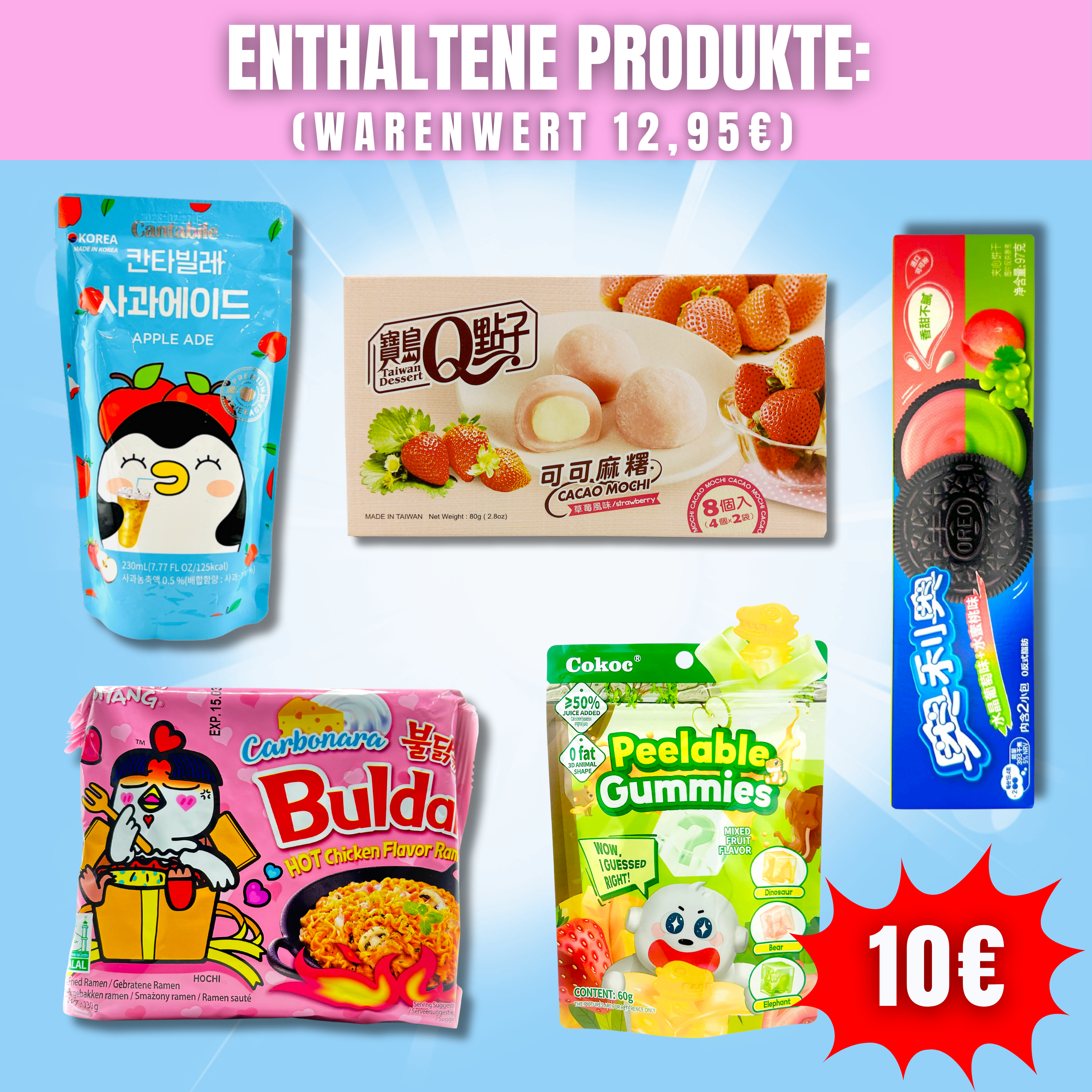10€ Asiatische Snacks Bundle