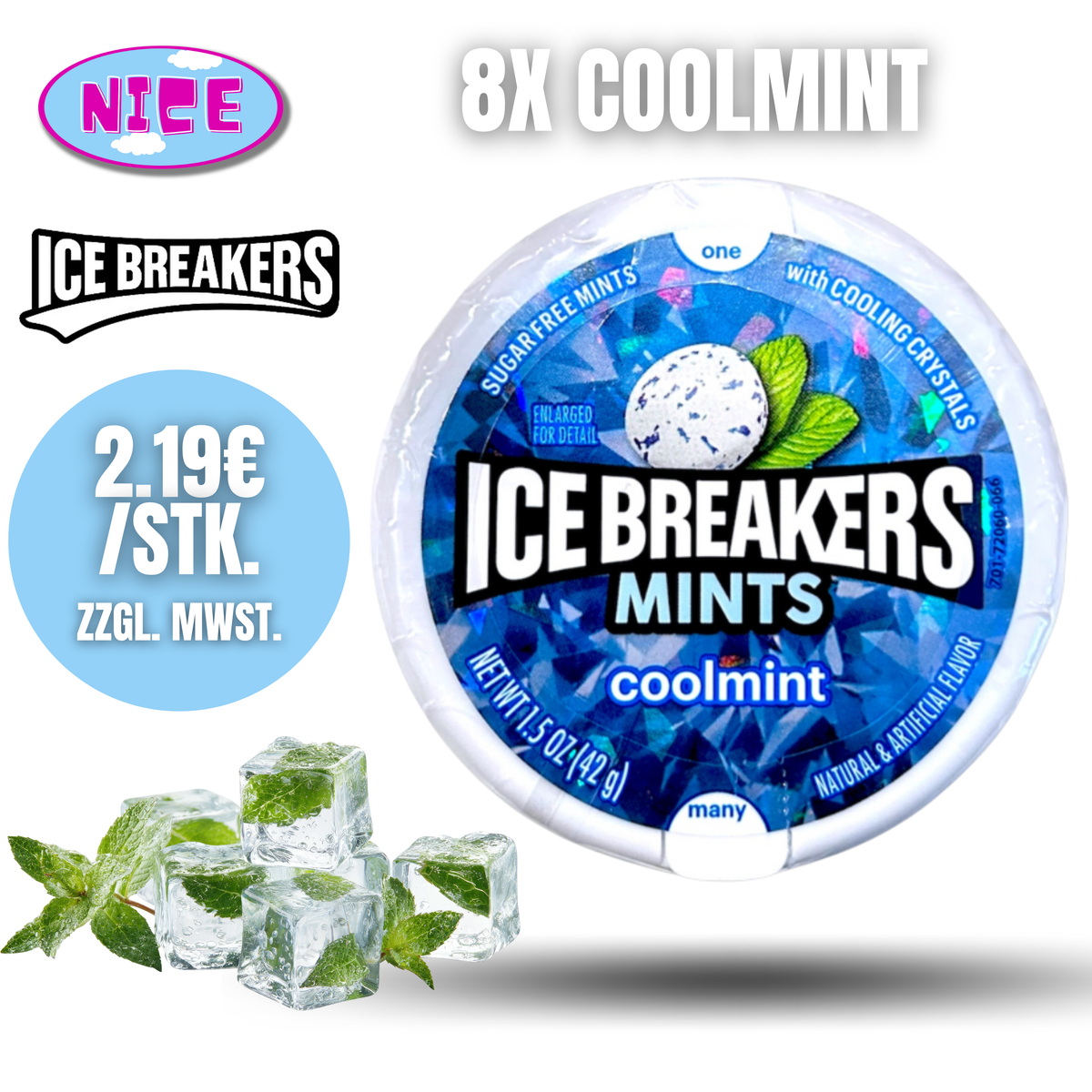 Ice Breakers 8er Tray