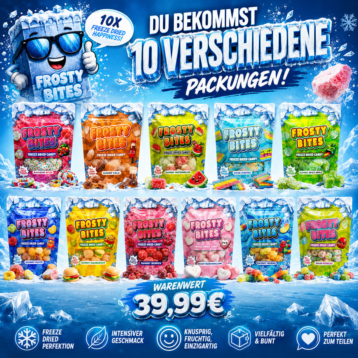 Gefriergetrocknete Süßigkeiten Bundle