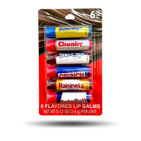 6 Flavored Lip Balms