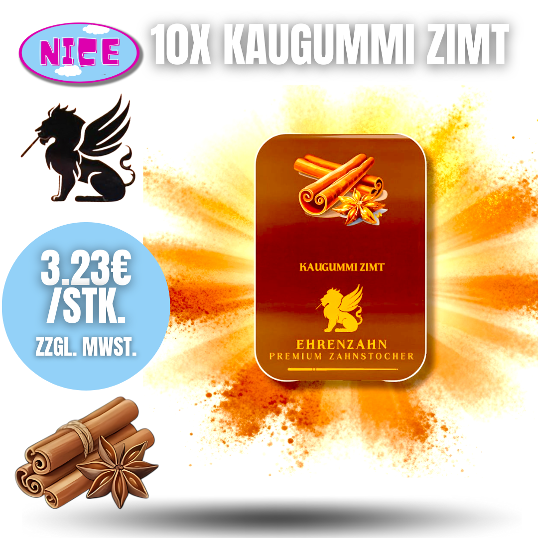 Ehrenzahn Premium Zahnstocher 10 Stück Display