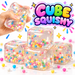 Cube Squishy mit bunten Kügelchen