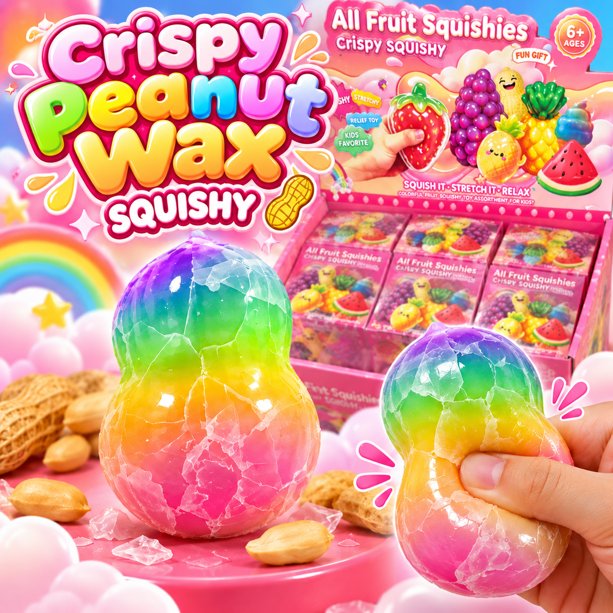 Bunte Crispy Erdnuss