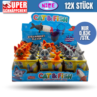 Cat & Fish Candy Tray 12 Stück