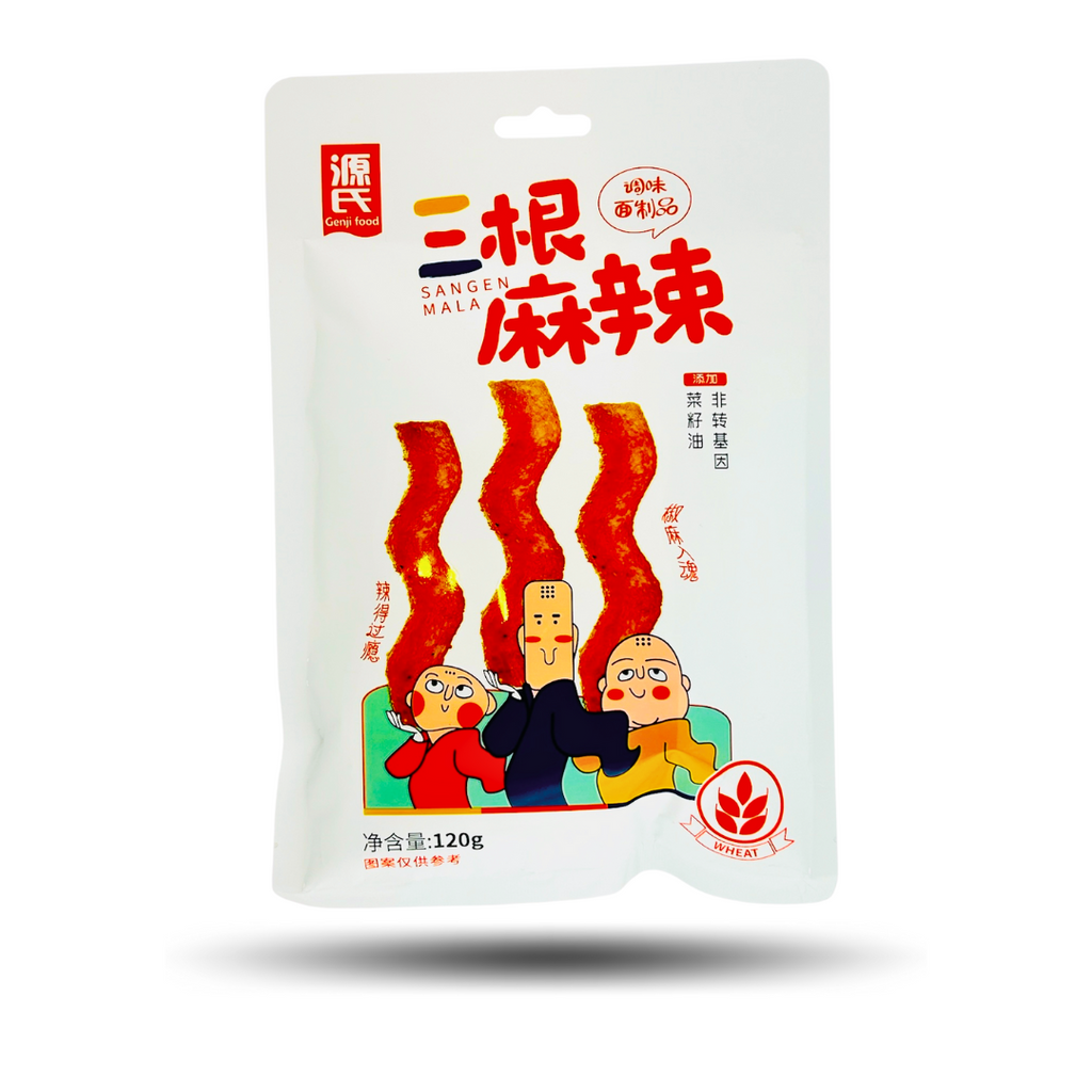 Latiao Sangen Mala – Weizengluten-Snack mit Sichuanpfeffer – Nice Candy