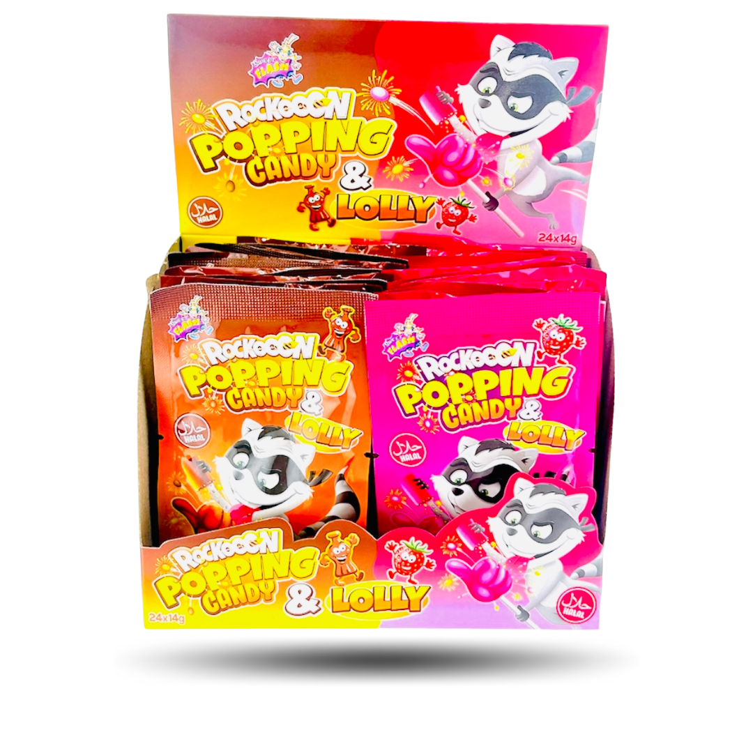 Ganzer Tray Popping Candy & Lolly  (24er Pack)