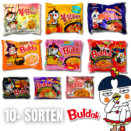 Buldak Ramen Vielfalt 10+ Sorten