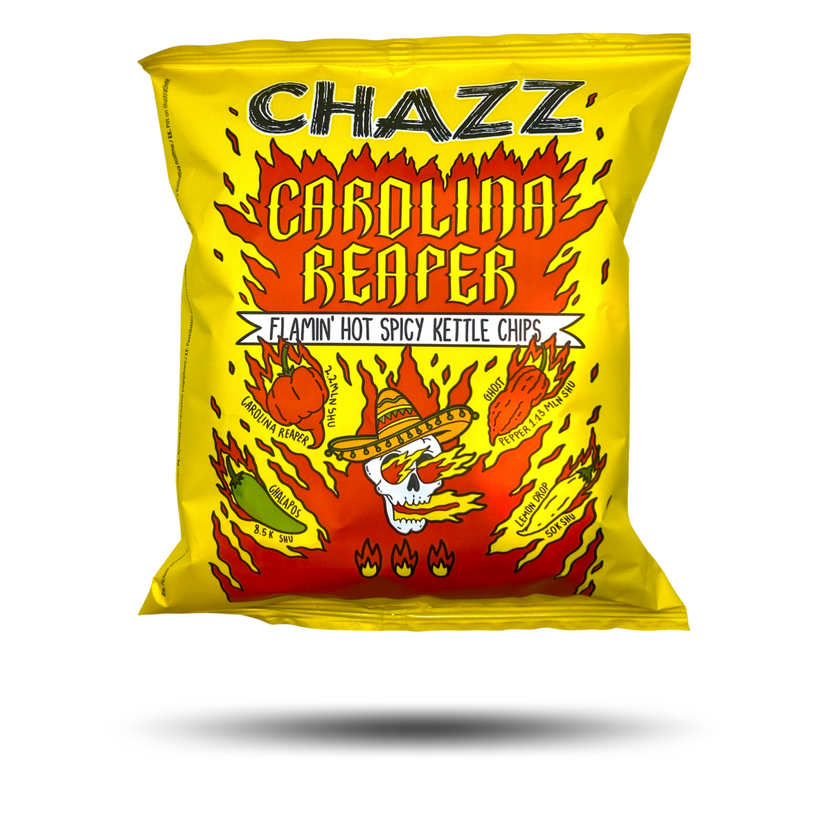 Carolina Reaper Pepper Flavor Potato Chips Chazz – WSKECE