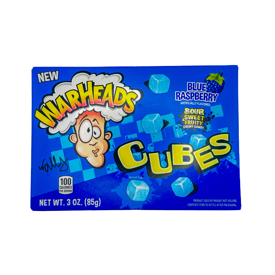 Warhead Blue Raspberry Cubes Warheads Blue Raspberry Cubes – Saure Bonbons | Nice Candy