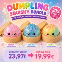 3x verschiedene Dumpling Squishy Bundle