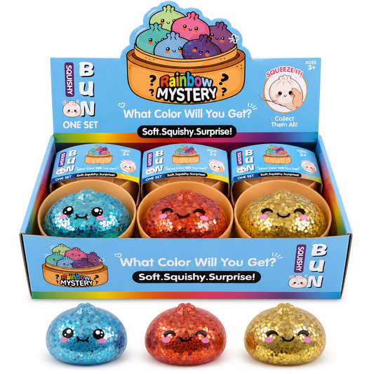 Glitzernde Dumpling Squishy 8.5cm