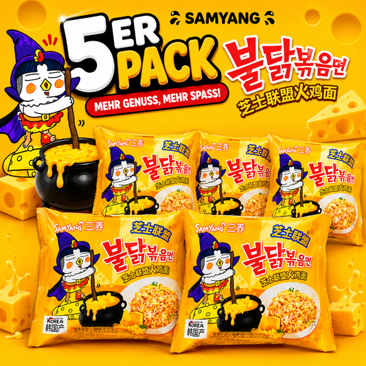 5x Samyang Buldak Quatro Formaggi (Vorteilspack)