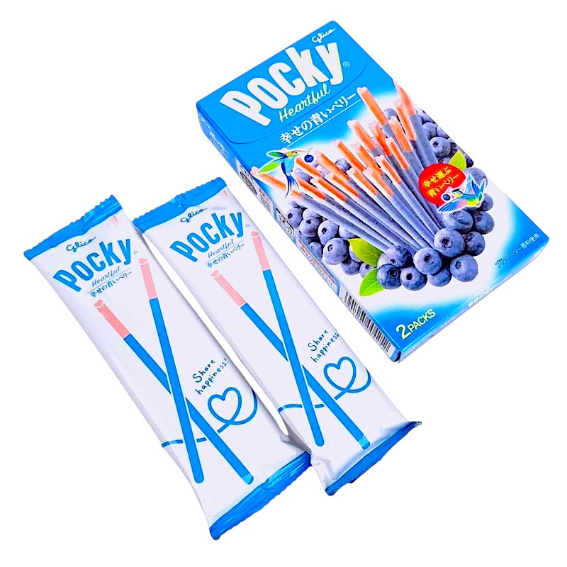 Pocky Heartful Blueberry